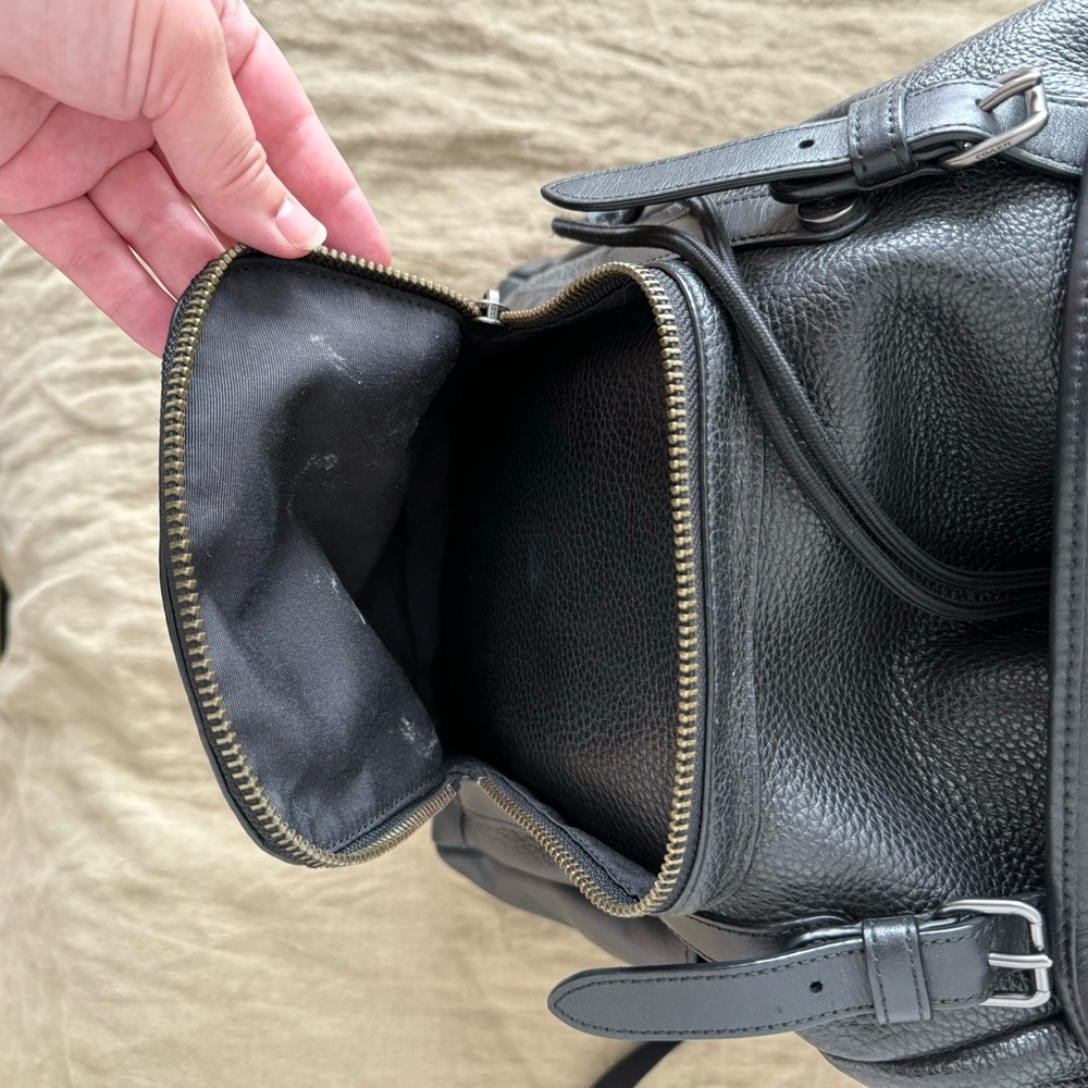 Authentic Coach Leather Backpack - image 6